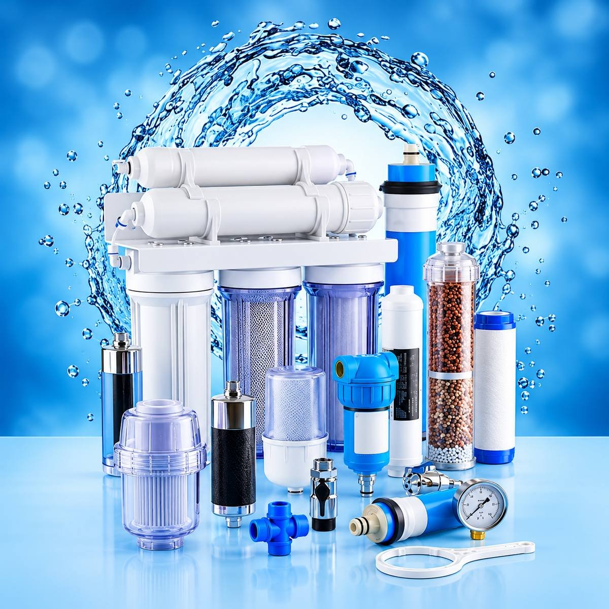 Pure Water Solution technician with toolbox